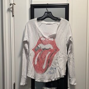 Daydreamer free people rolling stone long sleeve thermal top xs
